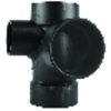 Charlotte Pipe And Foundry Charlotte Pipe 3 in. Hub X 3 in. D Hub ABS Sanitary Street Tee ABS004160800HA